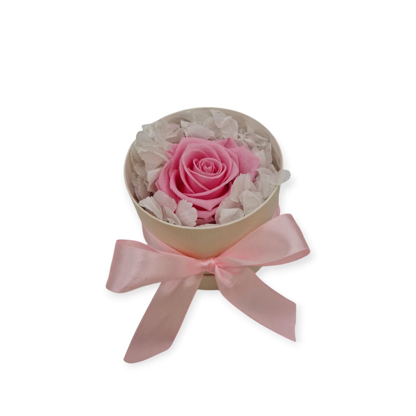 Sweet Pink Beige Blumen Box Small Infinity Rosen 