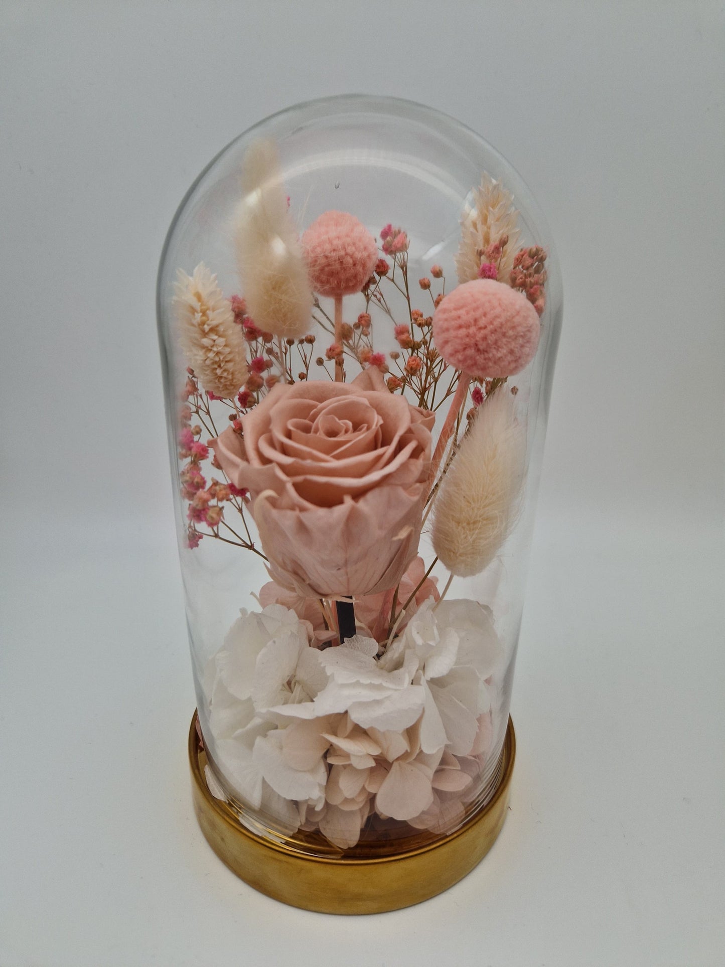Antique Petal Charm Glass Dome
