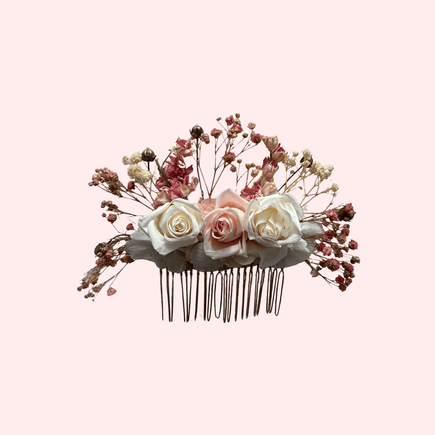 Blush Romance Hair Comb - NICA FLORA