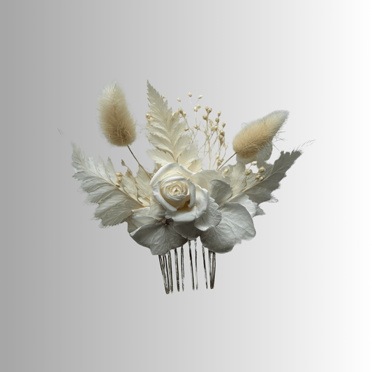 Ivory Bloom Hair Comb - NICA FLORA